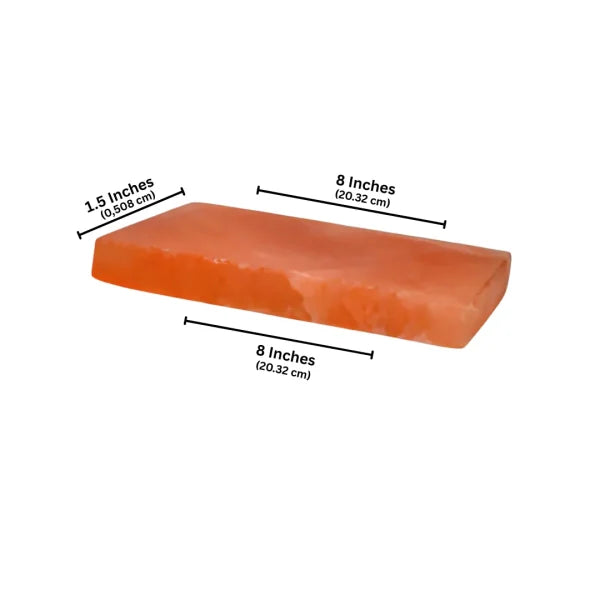 Himalayan Salt Cooking Block Slab | Square | Medium | 8 x 8 x 1.5 Inch