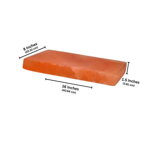 Himalayan Salt Cooking Block Slab | Rectangle | 2X Large | 16 x 8 x 1.5 Inch