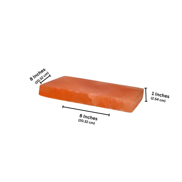 Himalayan Salt Serving Block Slab | Square | Small | 8 x 8 x 1 Inch