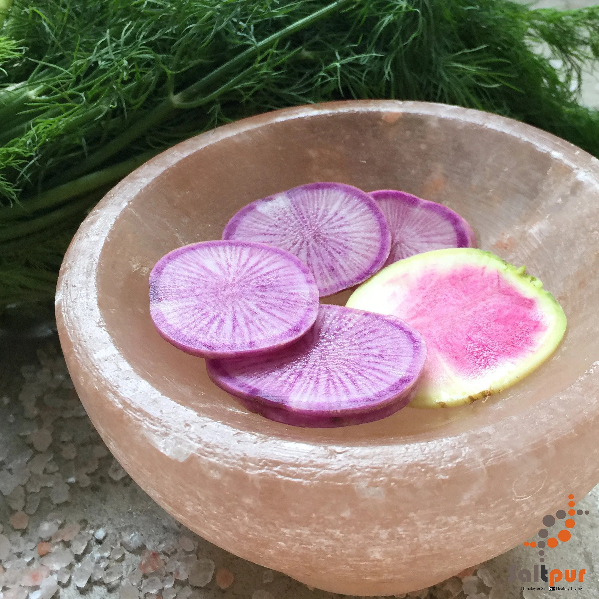 Himalayan Salt Serving Bowl | Large