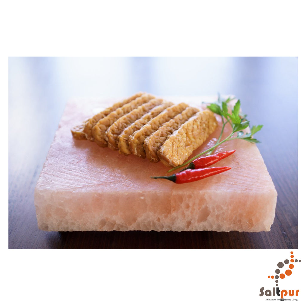Himalayan Salt Cooking Block Slab | Square | Medium | 8 x 8 x 1.5 Inch