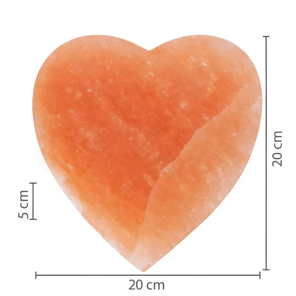 Himalayan Salt Cooking Block Slab | Heart Shaped | 20 x 20 x 5 CM