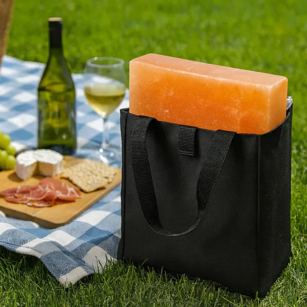Himalayan Salt Cooking Block Carry Bag – Fits 8 x 8 x 1 & 8 x 8 x 2 Inch Slabs