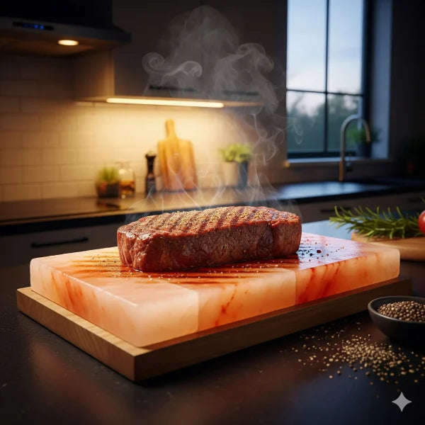 Himalayan Salt Serving Block Slab | Square | Small | 8 x 8 x 1 Inch