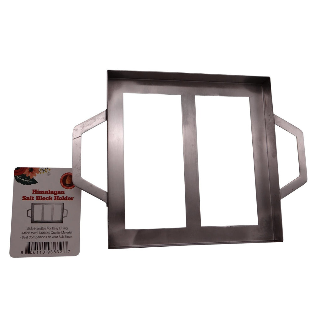 Stainless Steel Himalayan Salt Block Holder | 8 x 8 x 2 inch