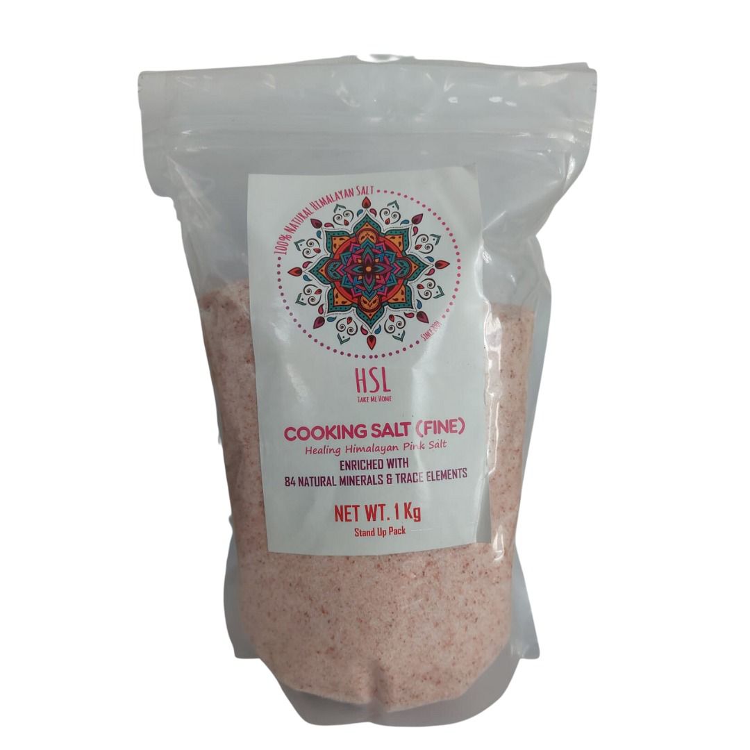 Himalayan Pink Cooking Salt Ziplock | Fine | 1kg