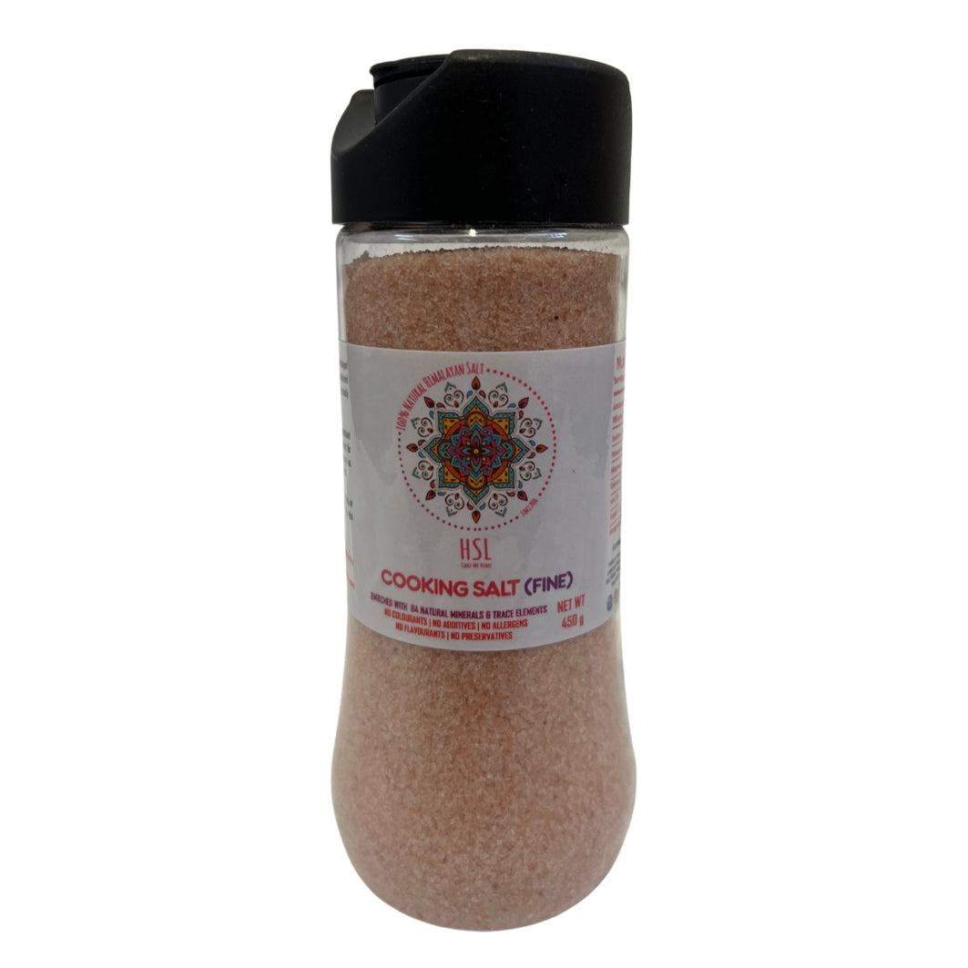Himalayan Pink Cooking Salt | Fine | Shaker | 450 g