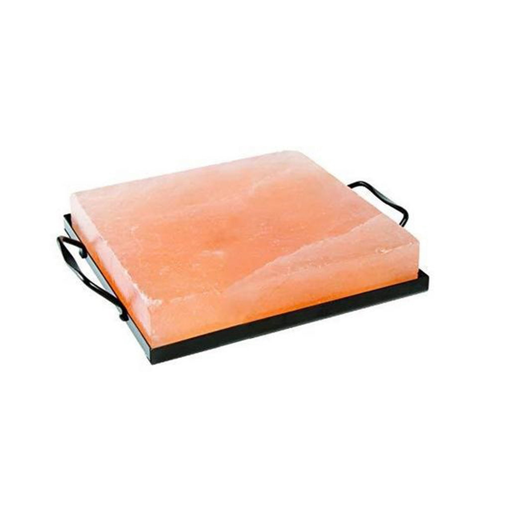 Iron Himalayan Salt Block Holder | 8 x 8 x 2 | Black